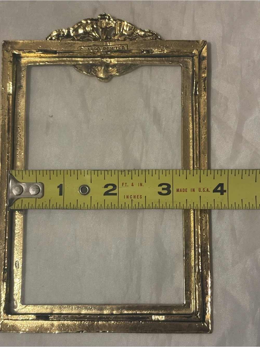 Ornate art deco style  Gold Jeweled Photo Frame